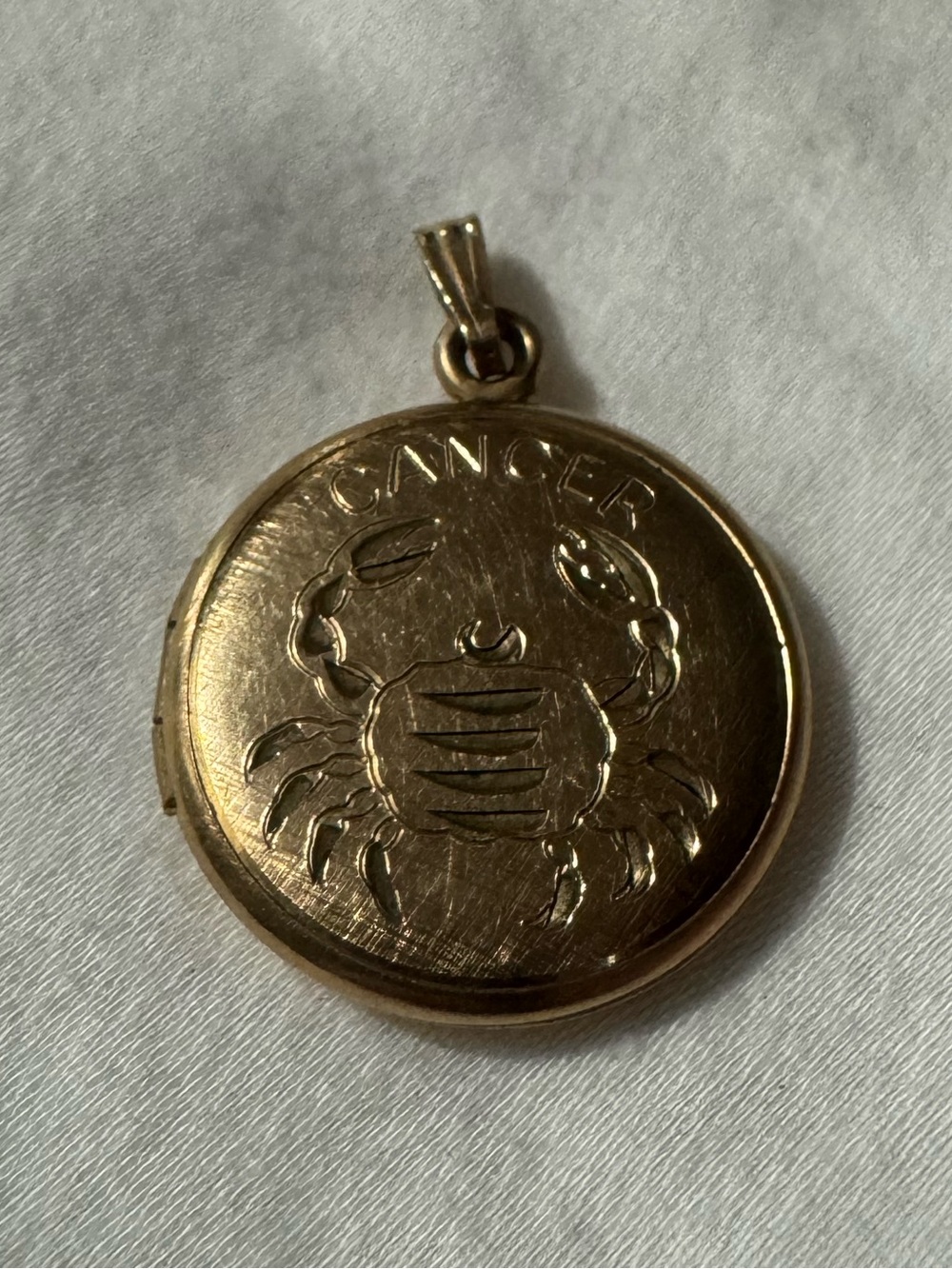 Vintage Gold Filled CANCER Zodiac Locket